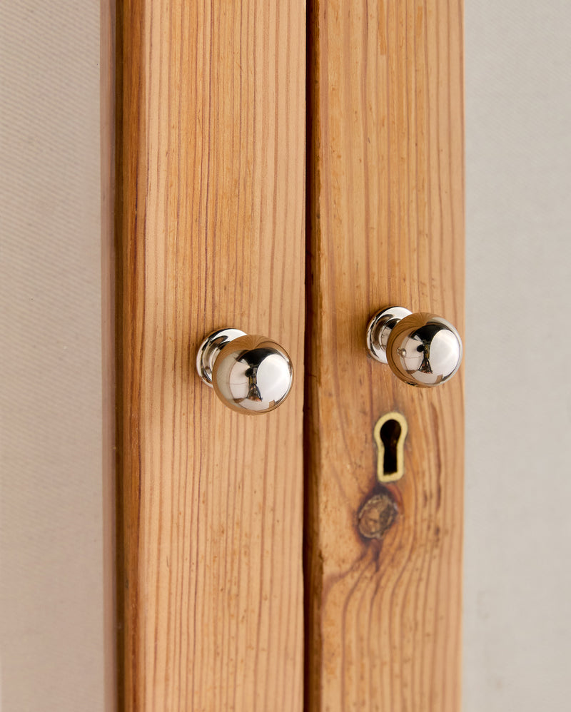 18mm Knob, Polished Nickel