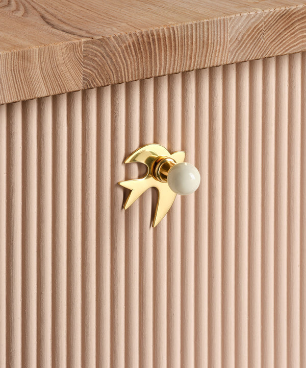 Bird Backplate, Polished Brass