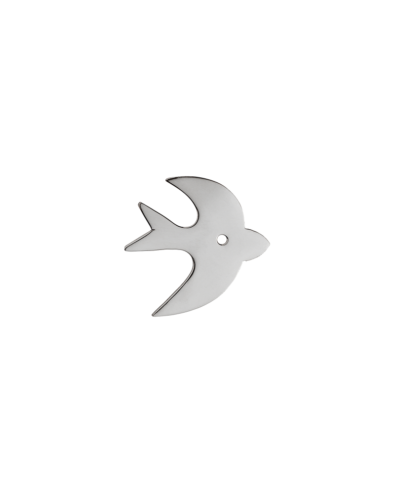 Bird Backplate, Polished Nickel