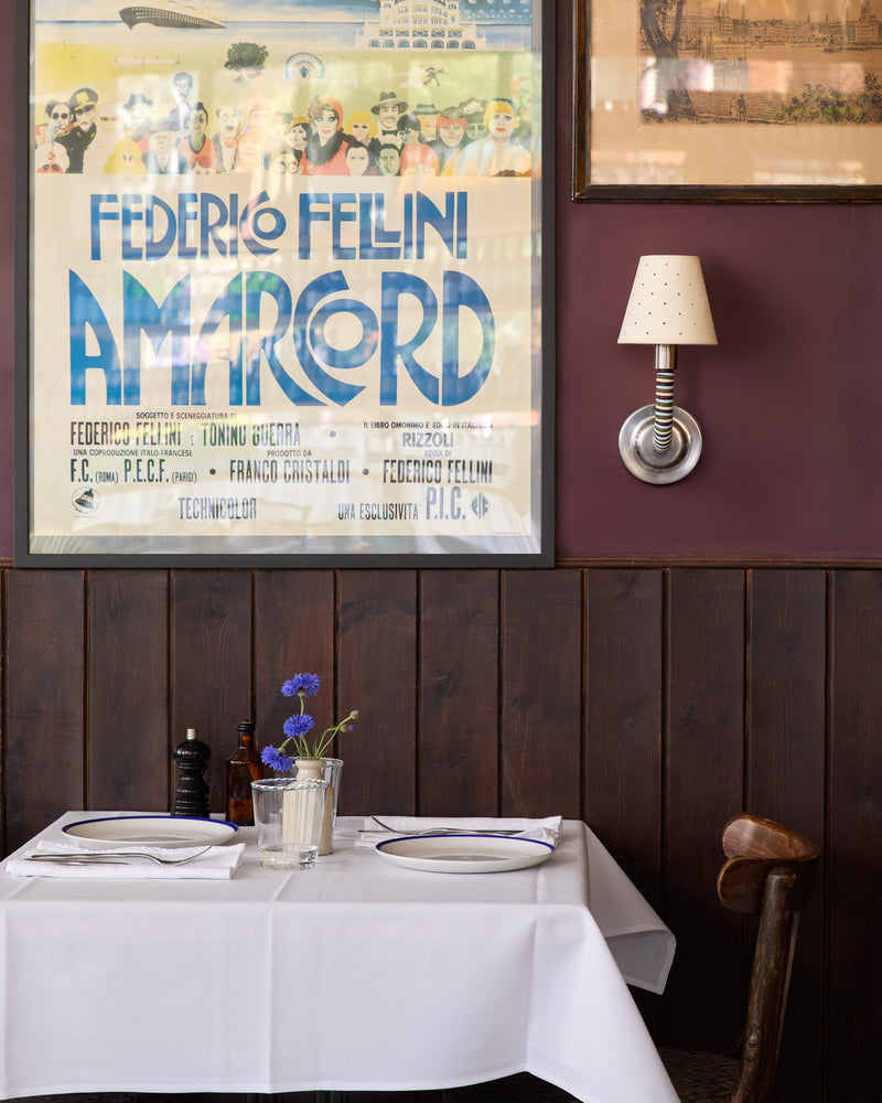 Bistro Wall Light, Brushed Nickel