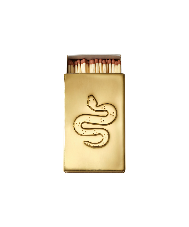 Brass Matchbox Sleeve, Serpent, US