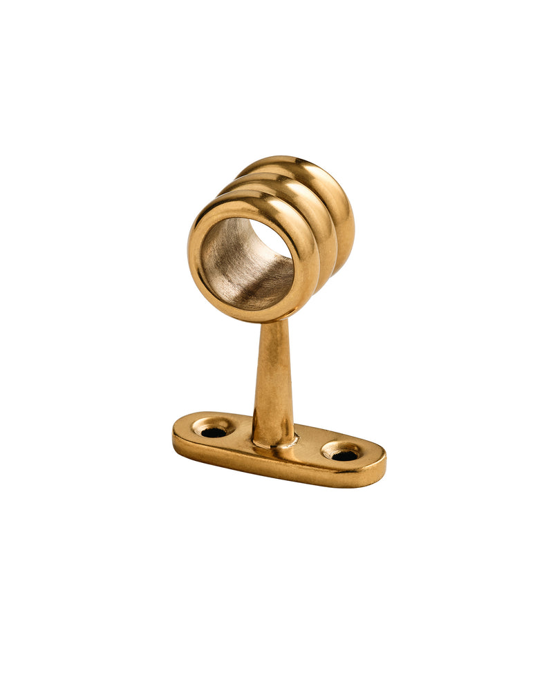 Tay Curtain Middle Bracket, Aged Brass