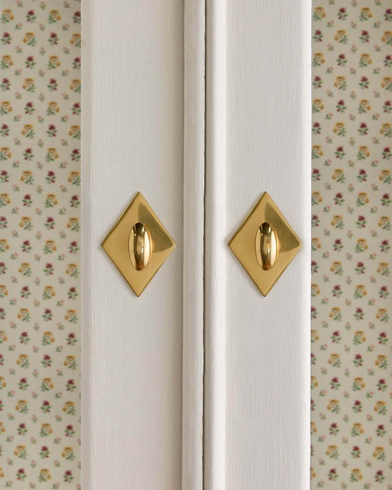 Oval Knob, Aged Brass, Small