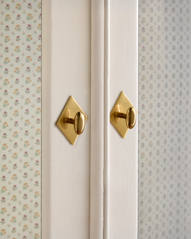 Oval Knob, Aged Brass, Small