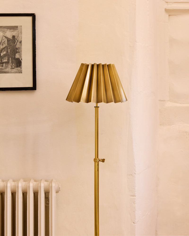 Adjustable Floor Lamp, Brass