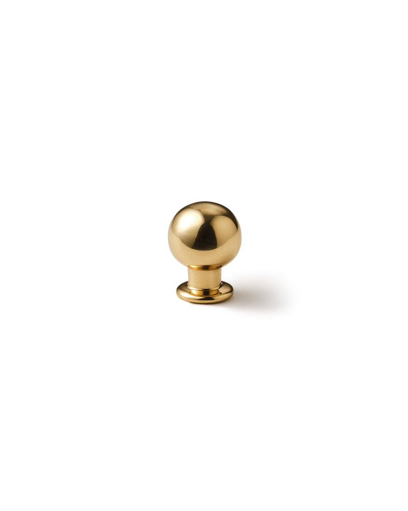 18mm Knob, Polished Brass