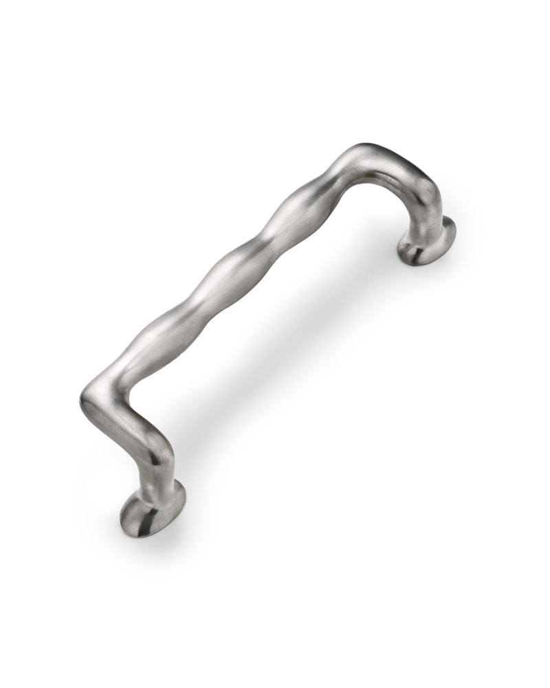 Jumbo Wave Handle, Brushed Nickel