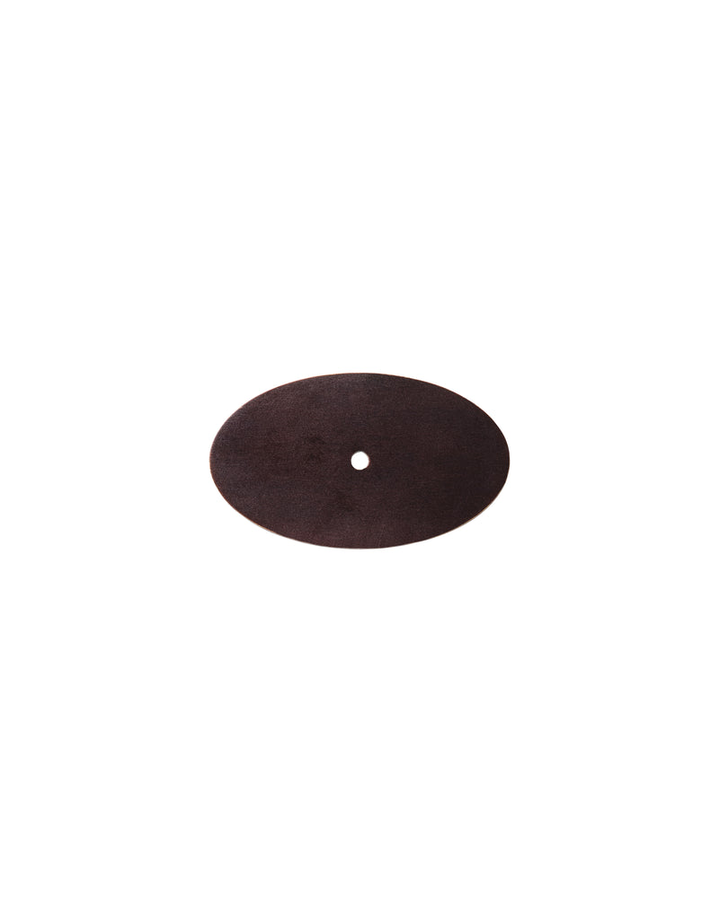 Oval Backplate, Blackened Bronze