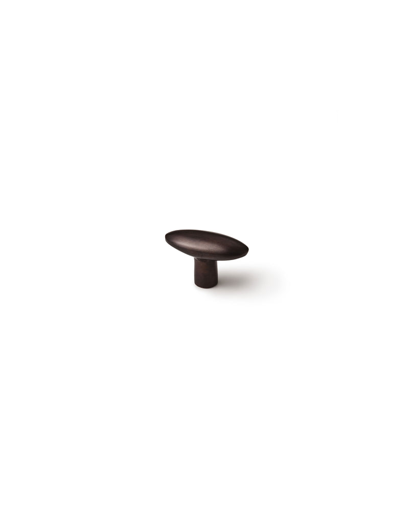 Oval Knob, Blackened Bronze, Small