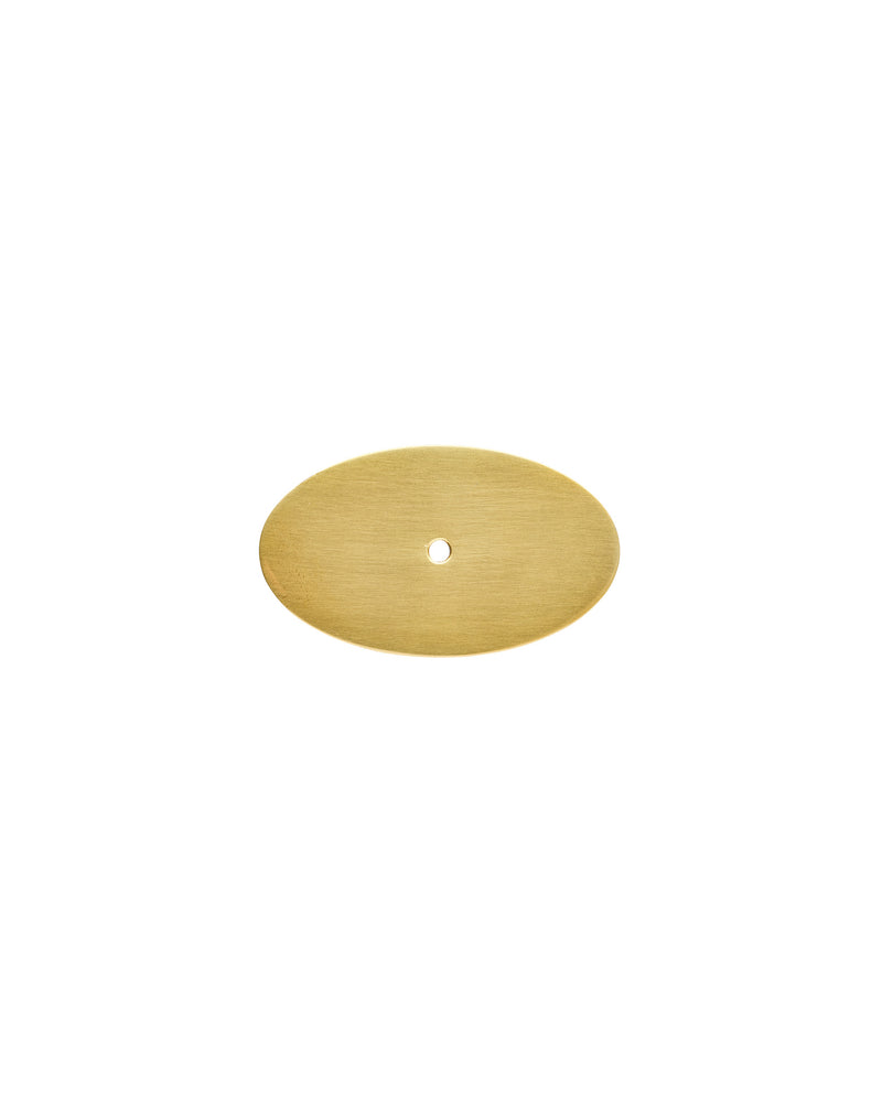 Oval Backplate, Aged Brass