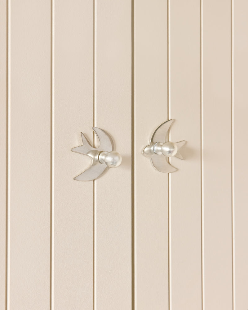 Bird Backplate, Brushed Nickel