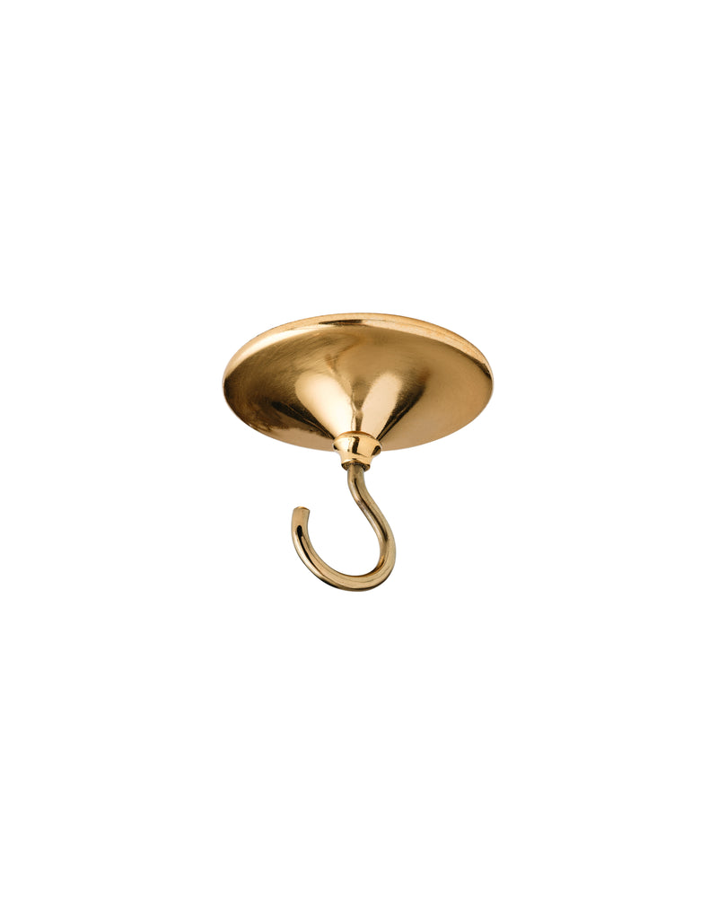 Ceiling Hook, Aged Brass