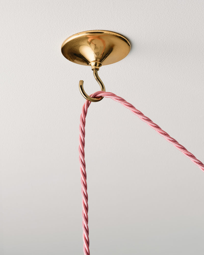 Ceiling Hook, Aged Brass