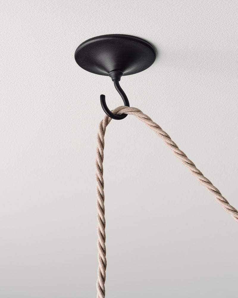 Ceiling Hook, Matt Black