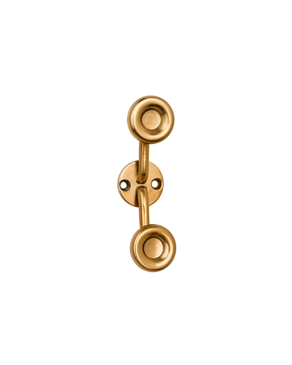 Tay Cleat Hook, Aged Brass