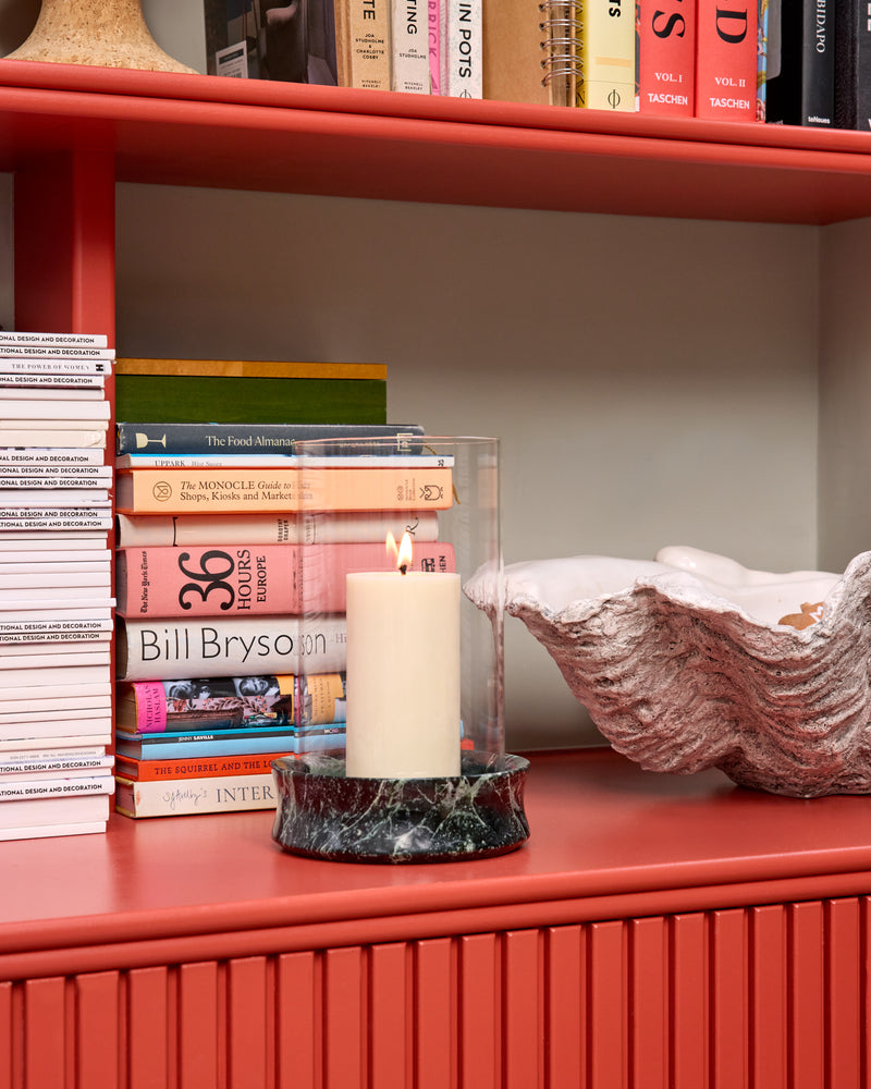 Marble Pillar Candle Holder Set