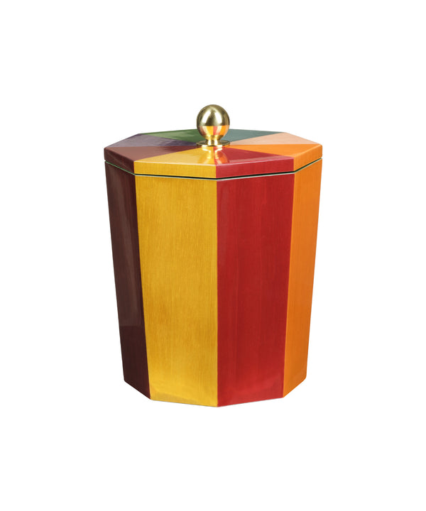 Rainbow Lacquered Ice Bucket