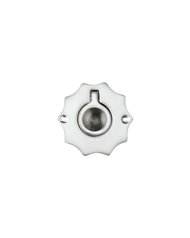 Wave Recess Pull, Brushed Nickel