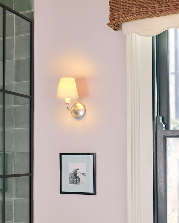 Wall Light, Brushed Silver