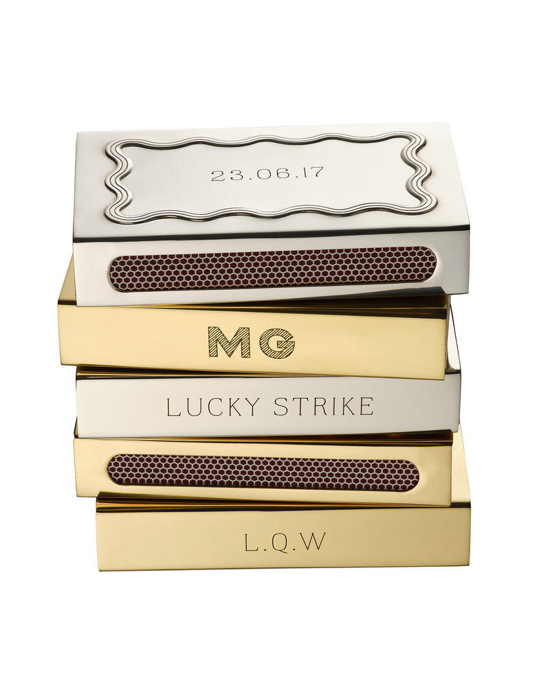 Lovebirds Matchbox Sleeve, Brass, US