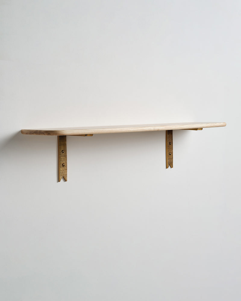 Curved Wooden Shelf, Large