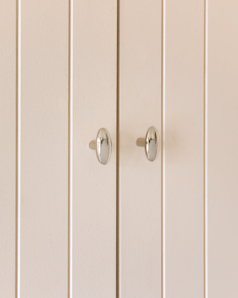 Polished Nickel Oval Knob