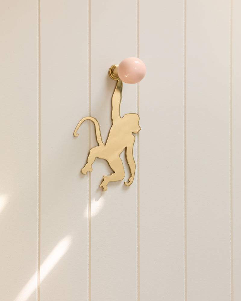 Monkey Backplate, Polished Brass