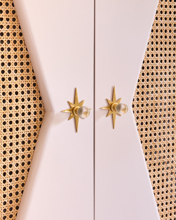 Clear Brass Knob