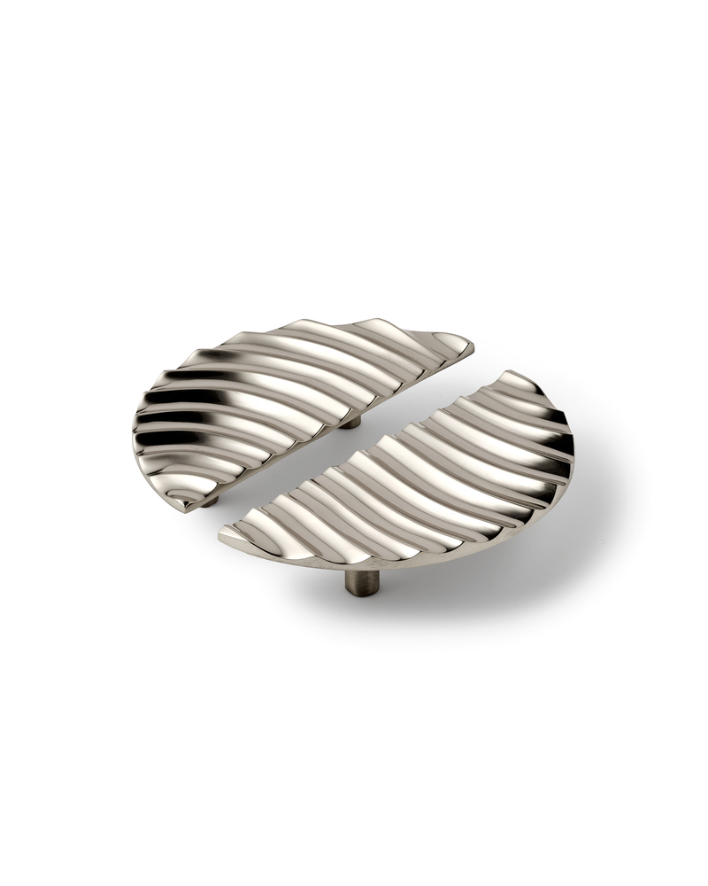 Pair of Medano Pulls, Polished Nickel