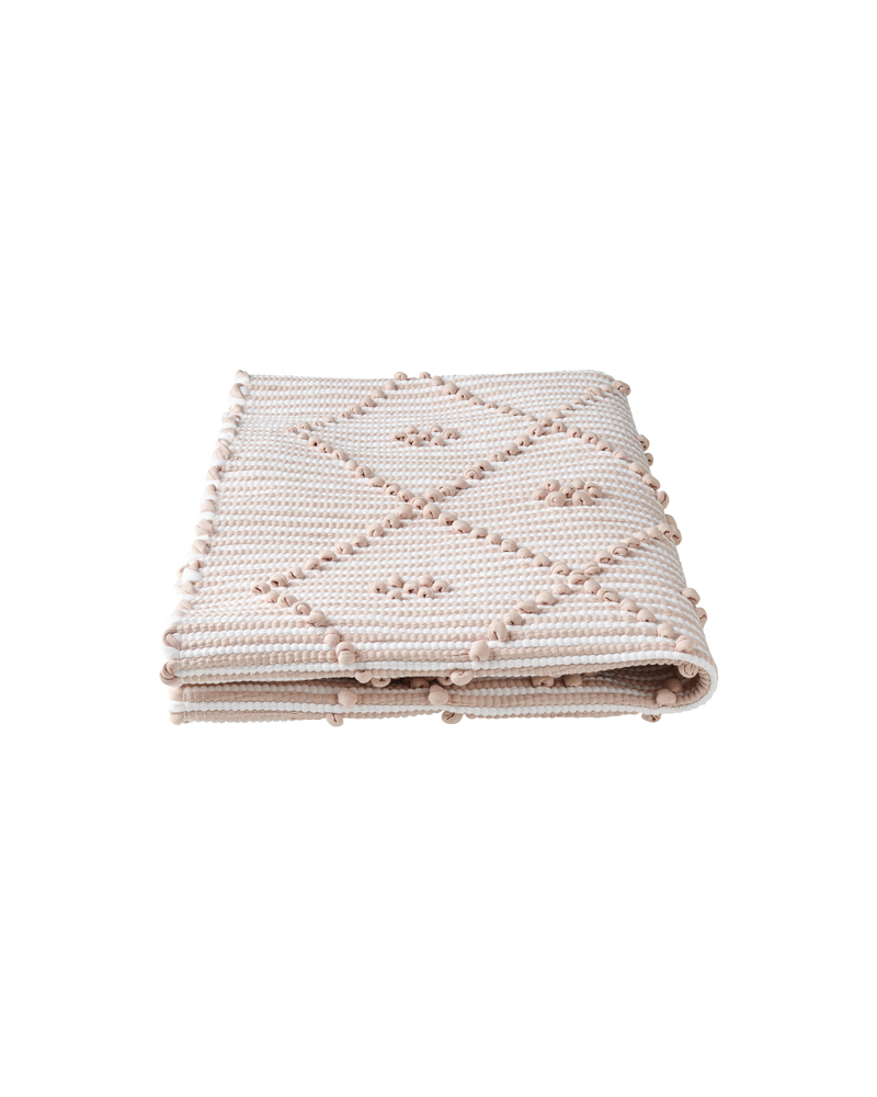 Stripe Bathmat, Powder Pink
