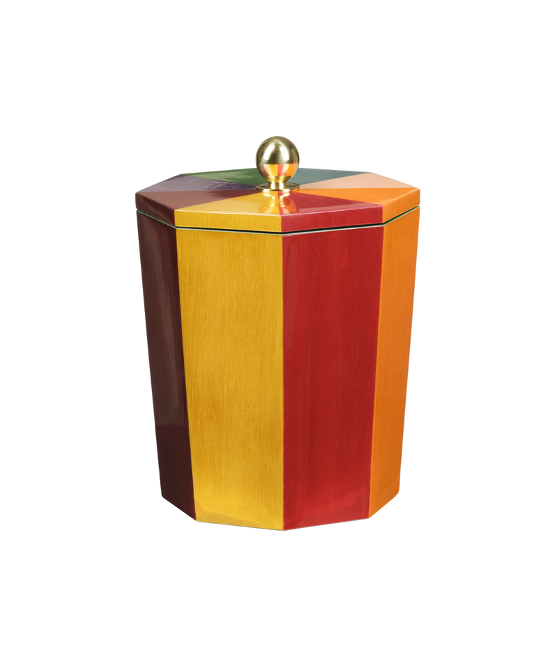 Rainbow Lacquered Ice Bucket