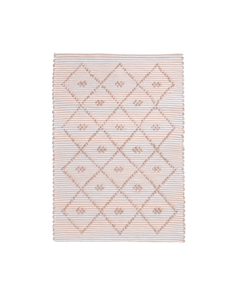 Stripe Bathmat, Powder Pink