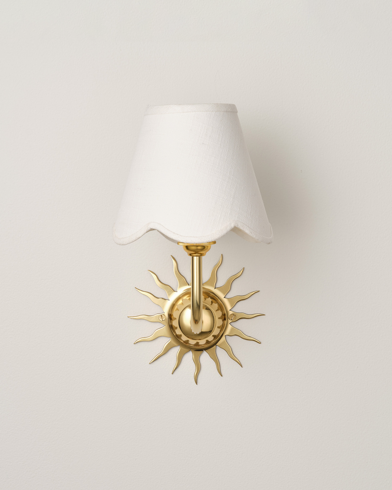 Sunburst Wall Light, Brass