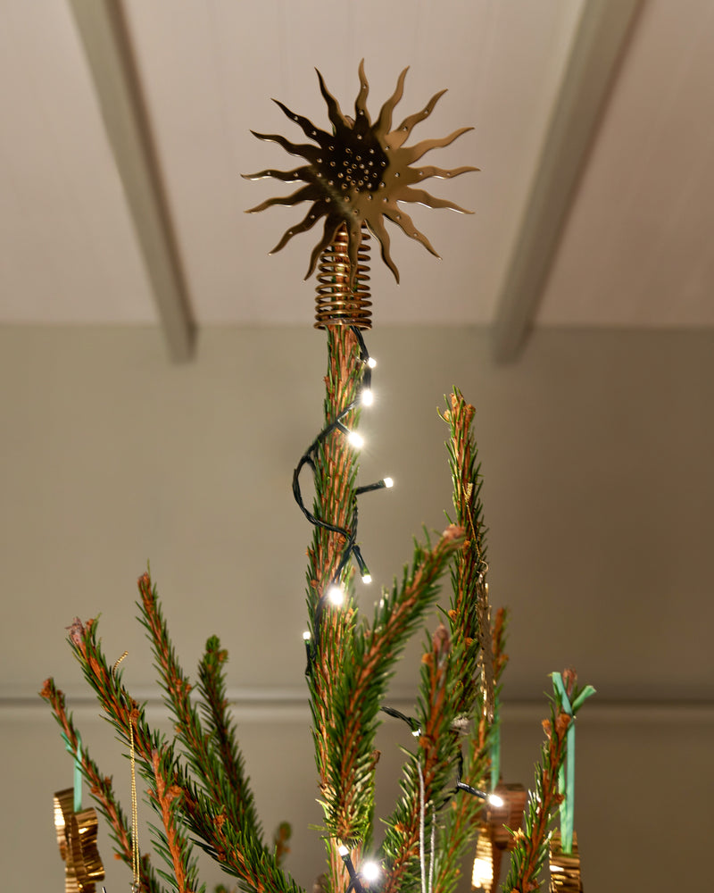 Brass Sunburst Tree Topper