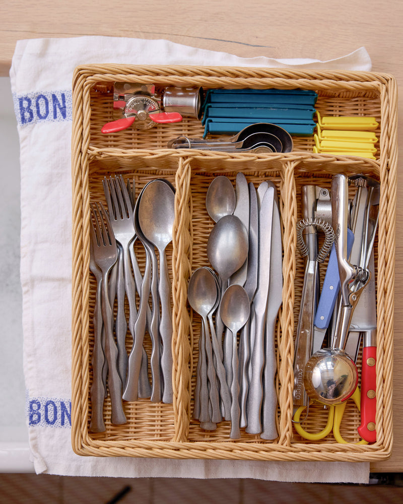 Rattan Cutlery Tray