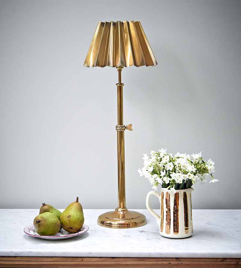 Adjustable Brass Table Lamp