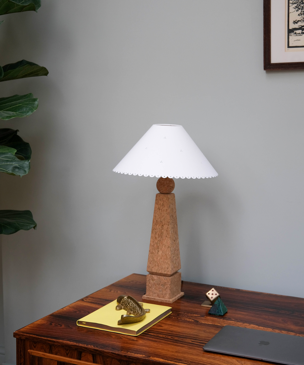 Cork lamp shade cheap