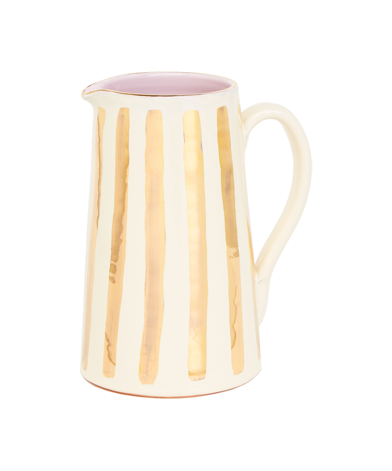 GOLD STRIPE JUG, LARGE