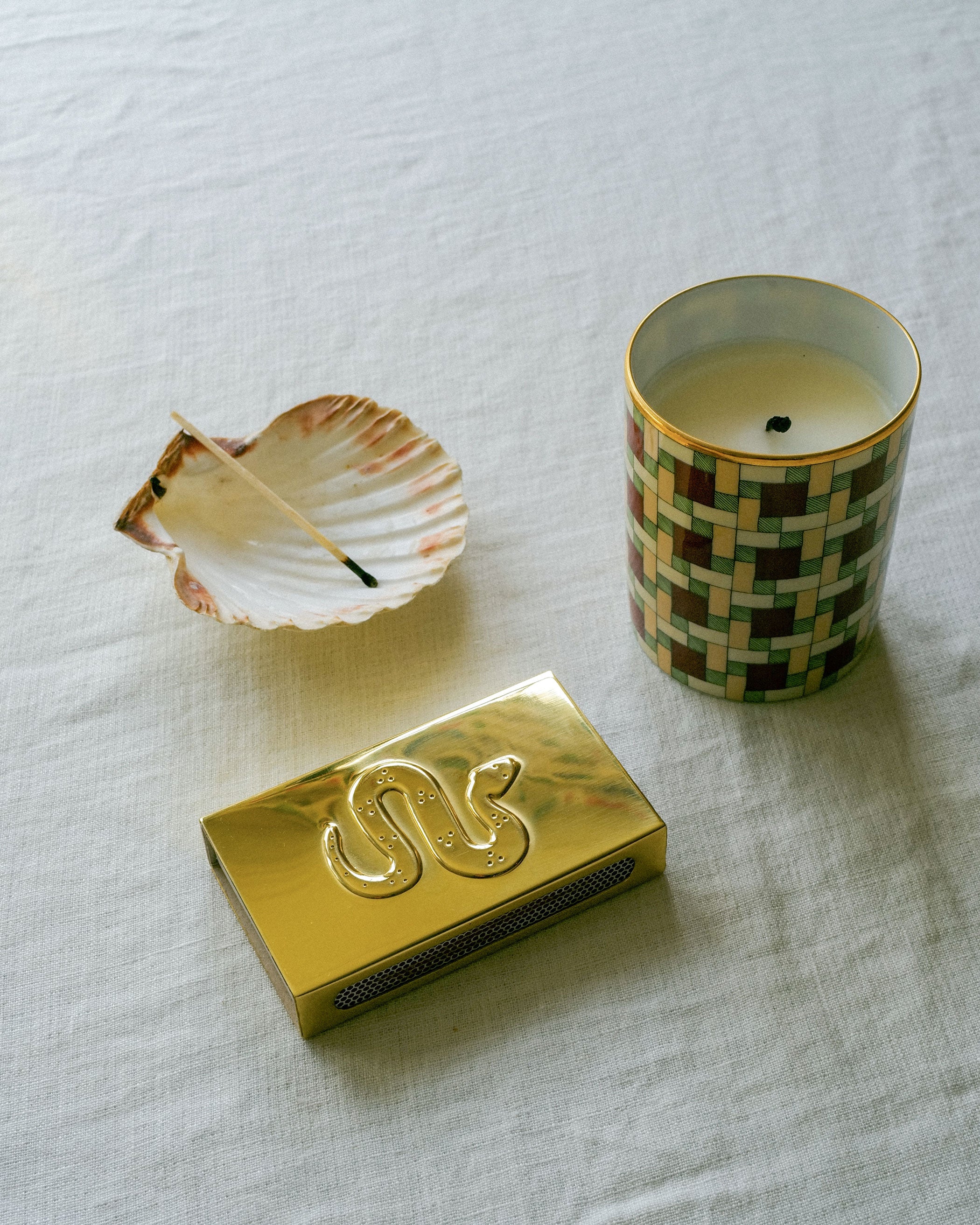 Brass Matchbox Sleeve, Serpent