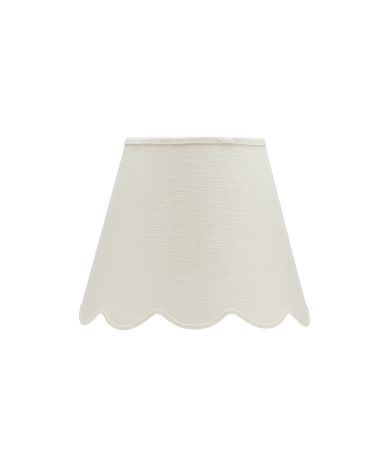 Fabric Scallop Lampshade, Small